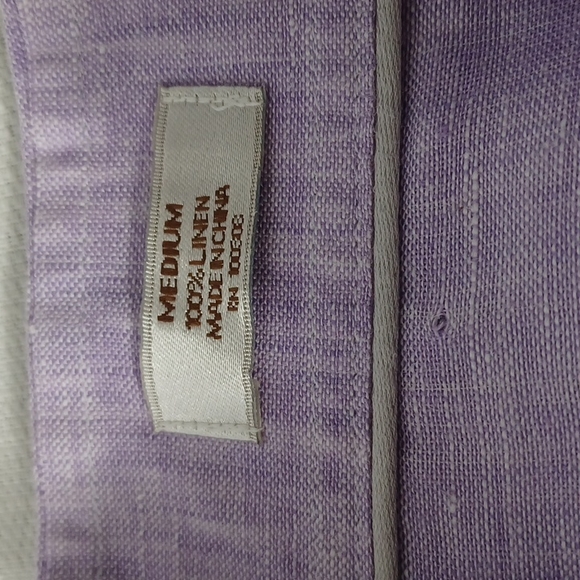 Peter Millar long sleeve linen shirt Sz M. - Picture 5 of 5